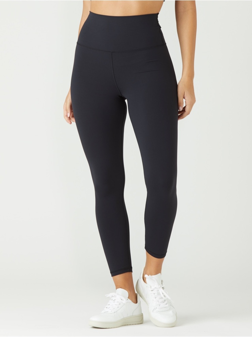 GLYDER | High Waist Pure 7/8 black leggings/yoga pants/tights/gym